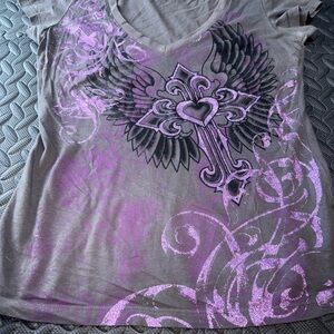 Ransom Purple and Black Graphic Tee